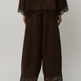 Sculptor Embroidered Pants in Cocoa