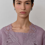 Colette 2-Piece Linen Blouse in Lilac