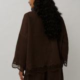 Ares Linen Top in Cocoa
