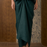 Signature Ramie Knot Skirt in Emerald
