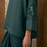 Narumi Ramie Tunic in Emerald
