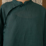 Narumi Ramie Tunic in Emerald
