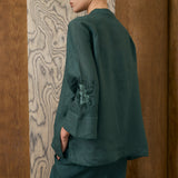 Narumi Ramie Tunic in Emerald