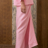 Signature Linen Knot Skirt in Flamingo
