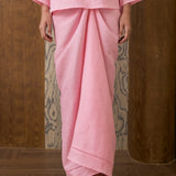 Signature Linen Knot Skirt in Flamingo