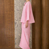 Signature Linen Knot Skirt in Flamingo