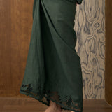 Khalisa Linen Kedah Set in Evergreen