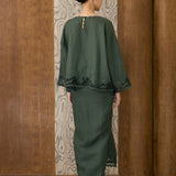 Khalisa Linen Kedah Set in Evergreen