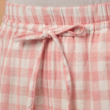 Sunday Barrel Pants in Pink Gingham
