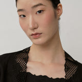Thalia 2-Piece Linen Blouse in Noir
