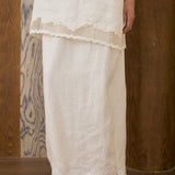 Khalisa Linen Kurung Set in Chantilly