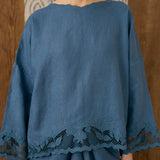 Khalisa Linen Kedah Set in Moonlight