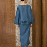 Khalisa Linen Kedah Set in Moonlight