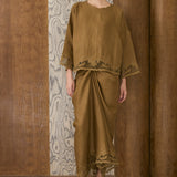 Khalisa Linen Kedah Set in Olive