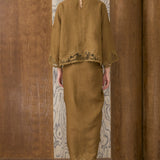 Khalisa Linen Kedah Set in Olive