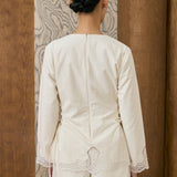 Lennox Poplin Top in Chantilly