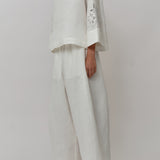 Sculptor Linen Pants in Porcelain