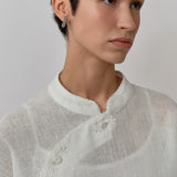 Narumi Linen Tunic in Porcelain