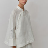 Narumi Linen Tunic in Porcelain
