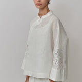 Narumi Linen Tunic in Porcelain