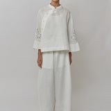 Sculptor Linen Pants in Porcelain