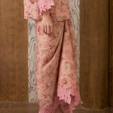 Rosetta Ramie Kedah Set in Peach Floral