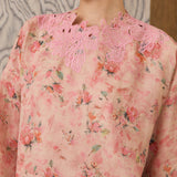 Rosetta Ramie Kedah Set in Peach Floral