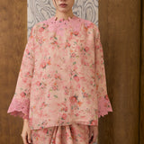 Rosetta Ramie Kedah Set in Peach Floral