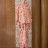 Rosetta Ramie Kedah Set in Peach Floral