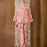 Rosetta Ramie Kedah Set in Peach Floral