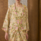 Dian 2-Piece Ramie Kebaya Set in Longan