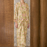 Dian 2-Piece Ramie Kebaya Set in Longan