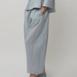 Sculptor Linen Pants in Powder Blue