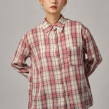 Statement Button-Back Shirt in Red