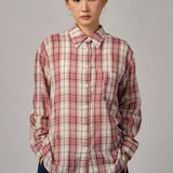 Statement Button-Back Shirt in Red