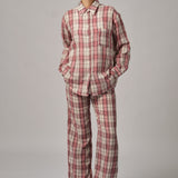 Statement Button-Back Shirt in Red