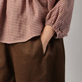 Sculptor Linen Pants in Chocolate