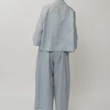 Narumi Linen Tunic in Powder Blue