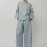 Sculptor Linen Pants in Powder Blue