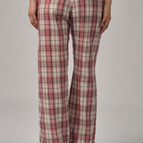 Avenue Pants in Red Plaid