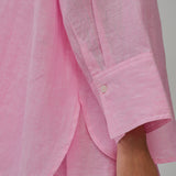 Friday Linen Shirt in Strawberry Milk