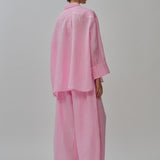 Friday Linen Shirt in Strawberry Milk