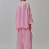 Friday Linen Shirt in Strawberry Milk