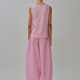 Sculptor Linen Pants in Strawberry Milk