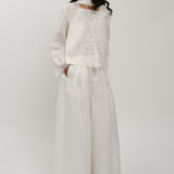 Colette 2-Piece Linen Blouse in Porcelain