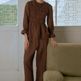 Friday Linen Pants in Chocolate