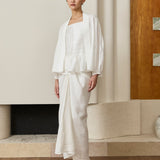 Asha 2-Piece Linen Blouse in Porcelain