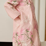 Amelie Ramie Long Kebaya Top in Peony