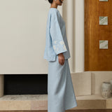 Eloise Linen Kedah Set in Sky