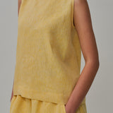 Sculptor Linen Pants in Mango